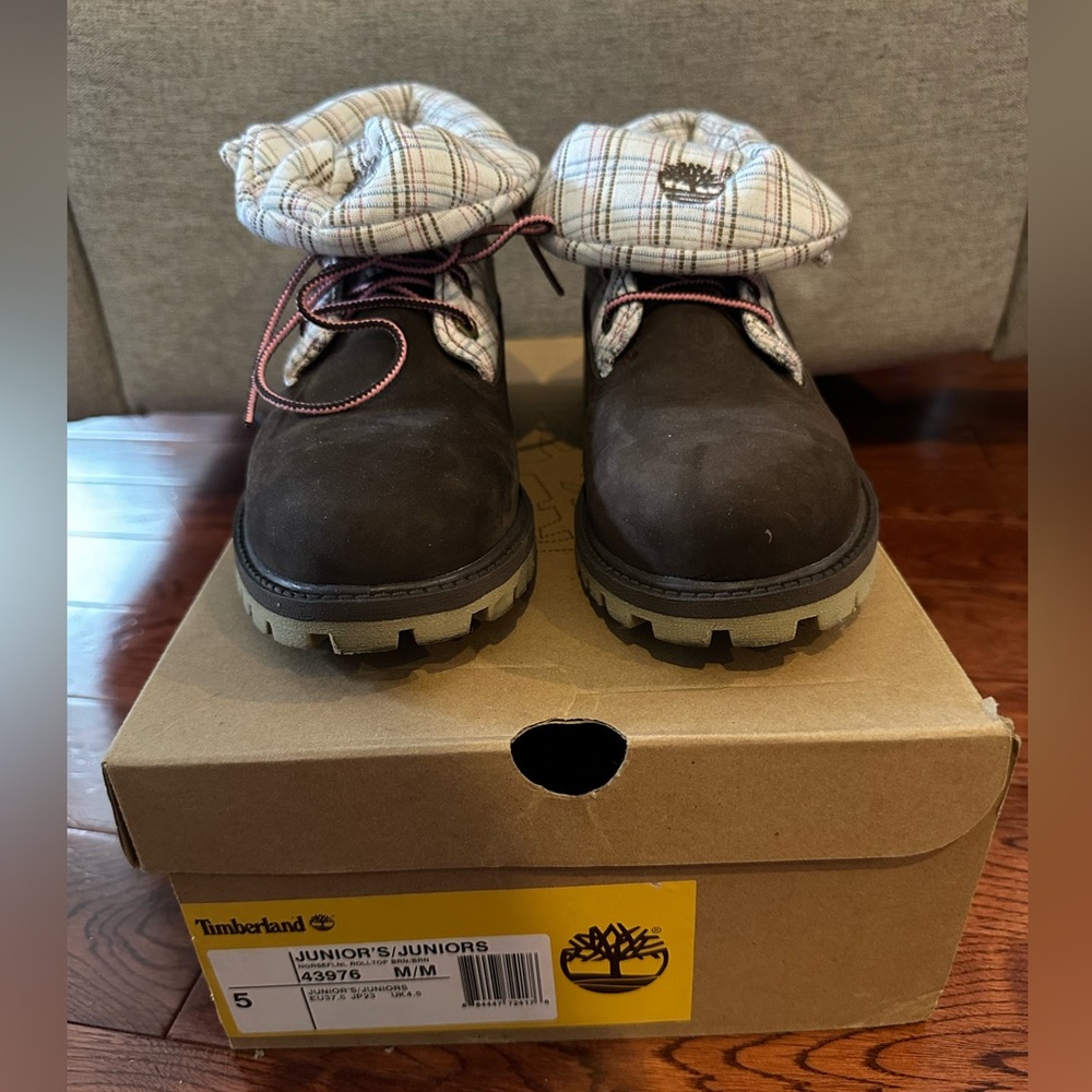 NIB Timberland Roll Down Youth Boots